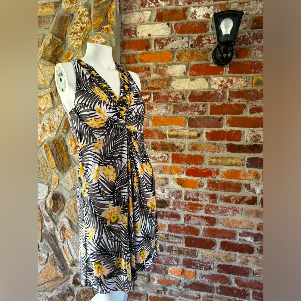 Madison, small, New without tags, Floral, white and grey, womens dress